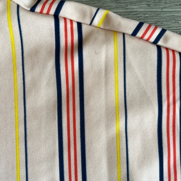 LuLaRoe Marly Short Sleeve Multicolor Striped Knee Length Midi Dress Size Small - Picture 8 of 11